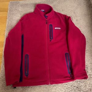 Vineyard Vines fleece red size medium jacket.
